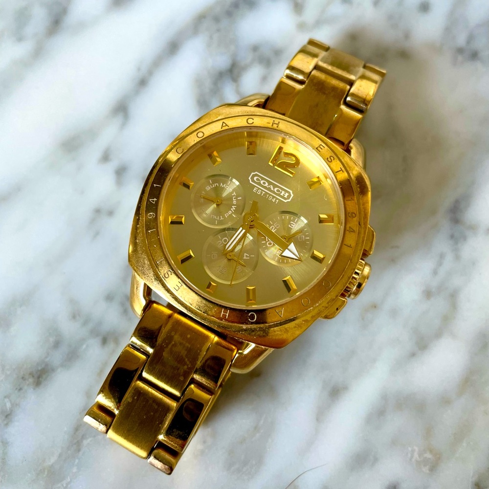 Coach Gold Watch